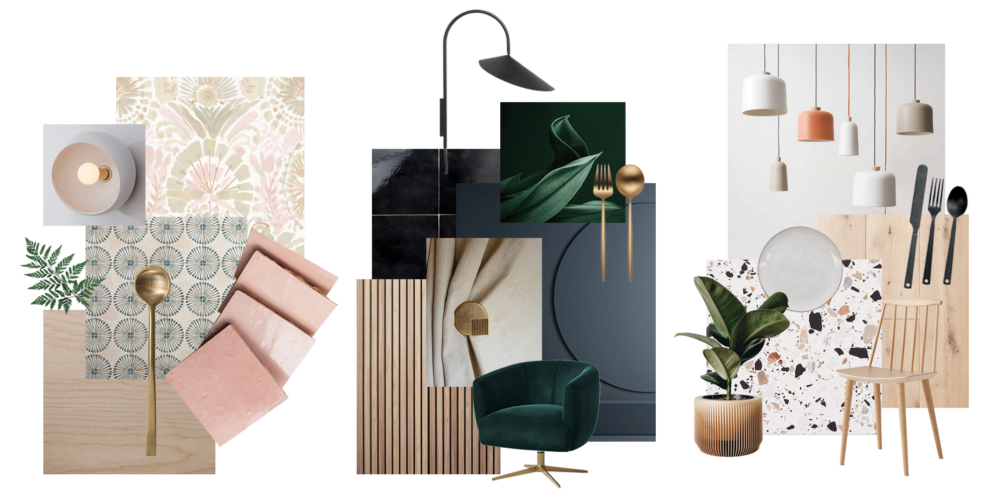Moodboard created during our process